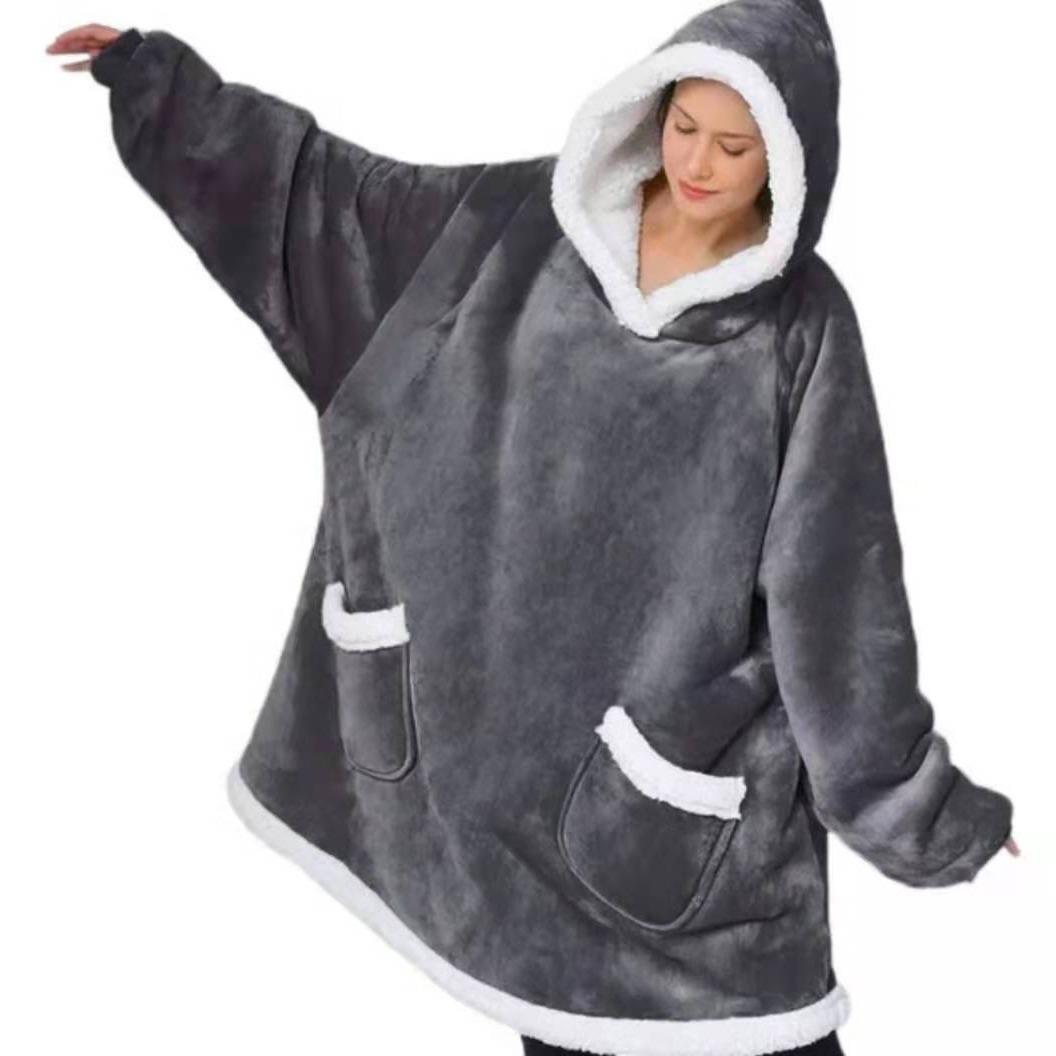 Lazy pajamas pullover TV blanket outdoor cold-proof