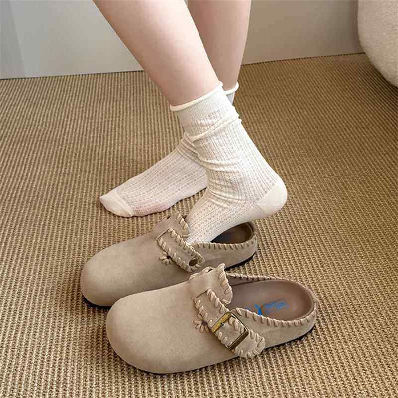 新款春秋百搭勃肯鞋女2026平底拖厚底时尚增高外穿包0120h,女鞋,勃肯鞋/软木鞋,淘宝优惠券,粉丝福利购,淘宝优惠卷