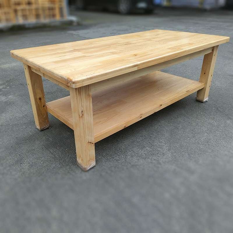成都现代简约实木茶几小户型家用柏木长方条几出租房客厅木质茶几