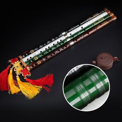 正品卡迈横竹笛乐器初学人学生演奏CD成调专业苦竹笛白铜EFG调精