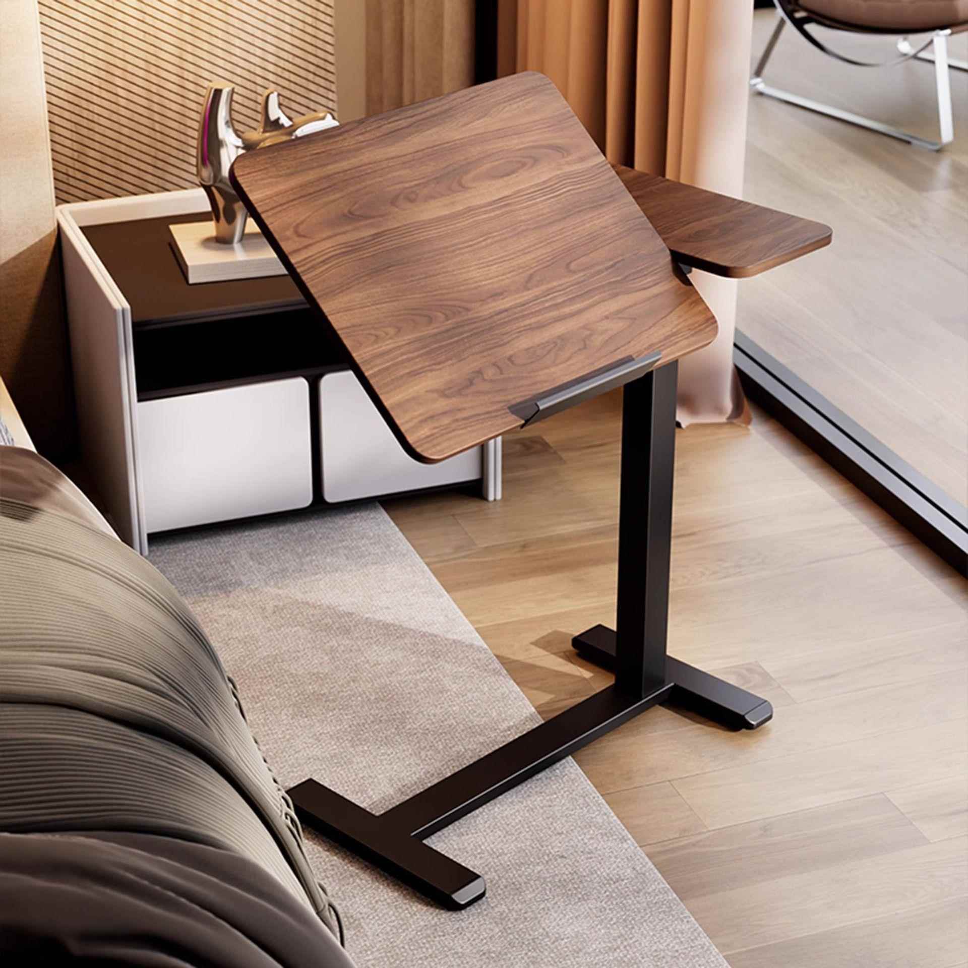 气动升降桌家用沙发边几可折叠翻转电脑桌移动床边桌站立式工作台