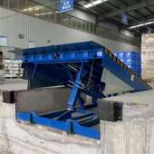 固式 卸货叉车登 195登桥车液压升降定平台斜坡货升降平台月台卸装