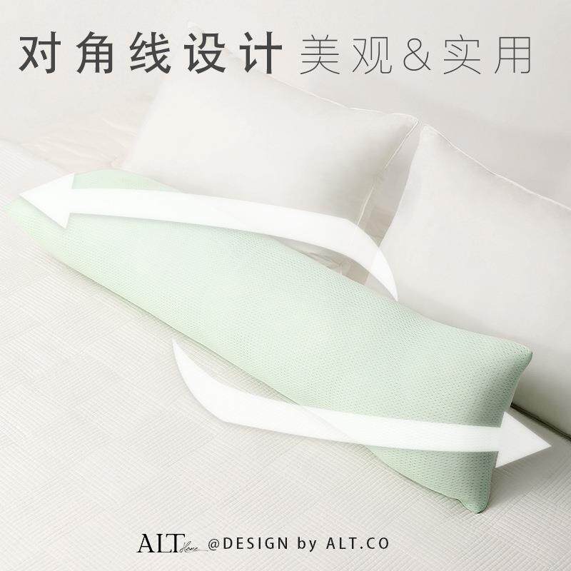 天丝靠床头条抱枕睡觉专用女生夹腿侧男生睡款床上枕长ISV头大人