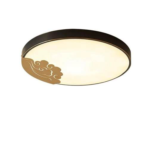 全铜中式卧室圆形吸顶灯led极简过道玄关门厅阳台灯