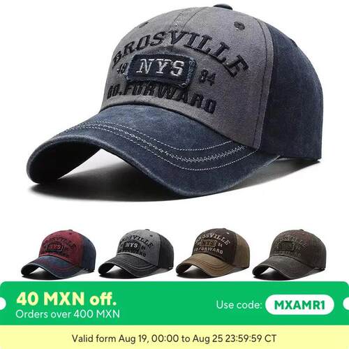 Four Seasons Men Baseball Cap Casual Distressed Washed Cotto