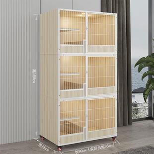 正品 猫别墅实木猫豪华用室内家猫舍笼繁子超大型柜三层组合大号育