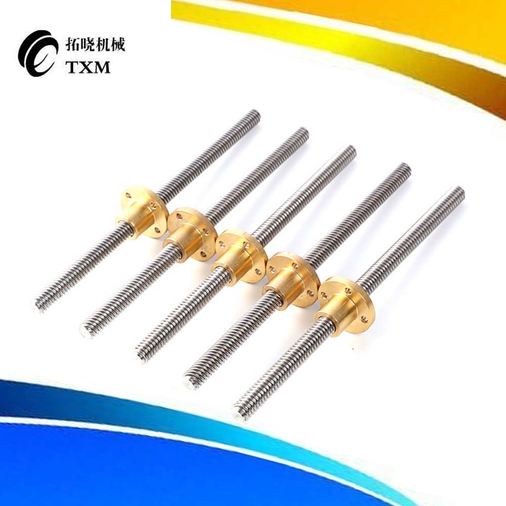 T型螺杆丝杠 T10丝杆 步进电机丝杆 3D打印机丝杆 螺母 直径10mm