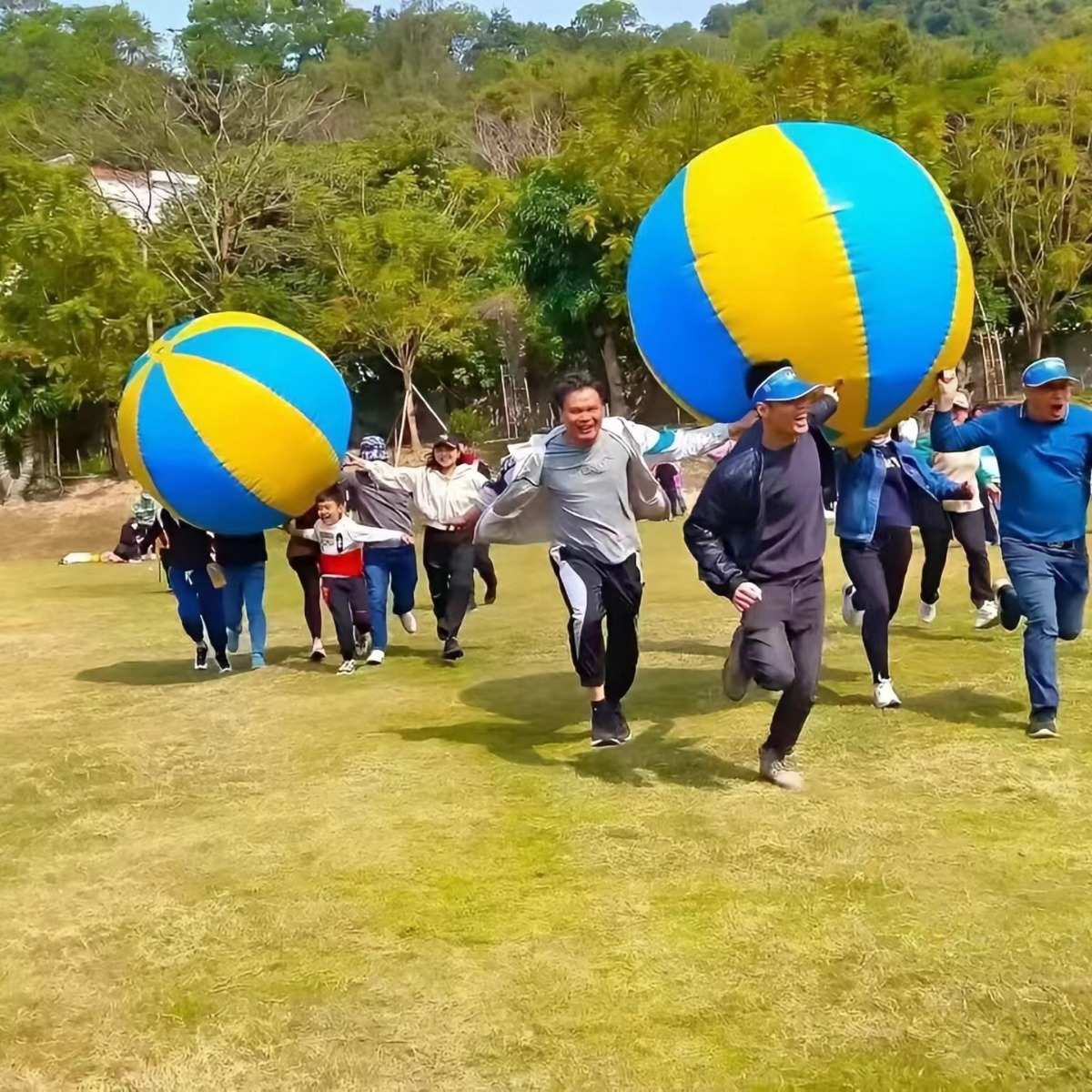 充气运动会活动趣味道具众星捧月乾坤团建运转户外游戏批发乐园
