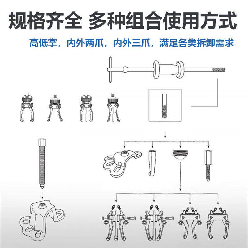 汽车半桥轴拆卸工具面包车轮毂后轮半拆卸工具轴承后无品牌/锤滑
