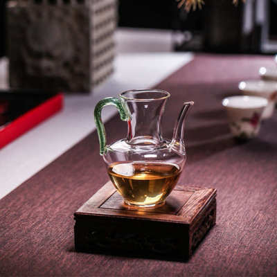 堂玻璃茶器闪光公道某分堪炫小壶宋高慢品质硼硅海比壶台湾杯彩茶