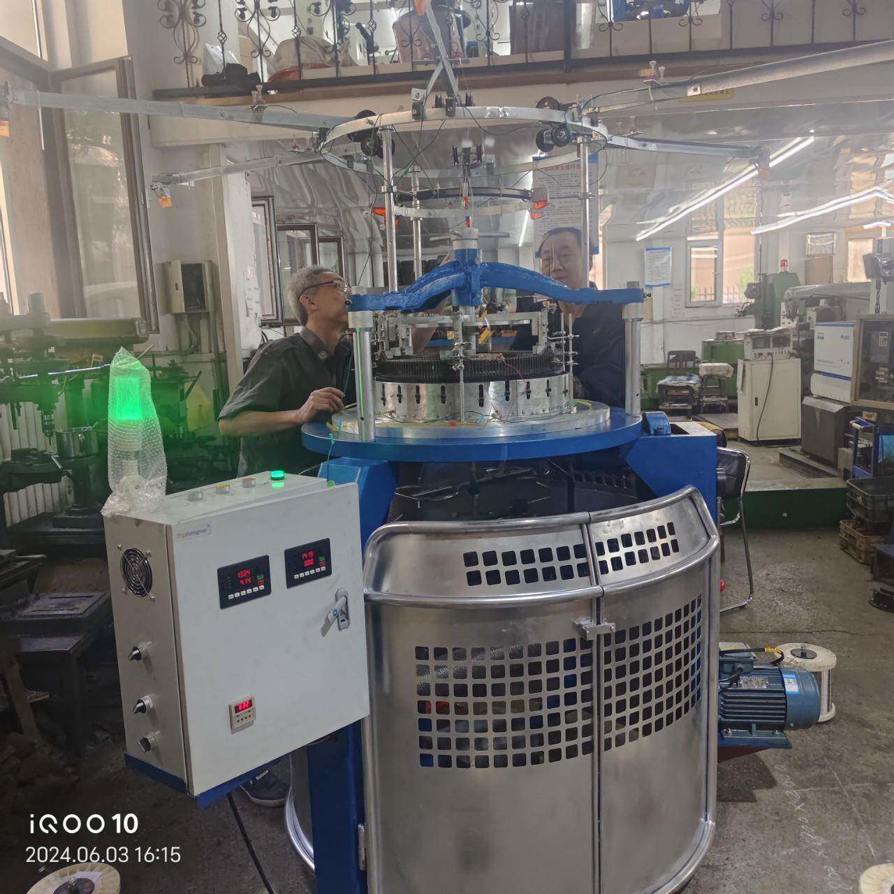 现货全自动气液过滤网针织机厂家直供