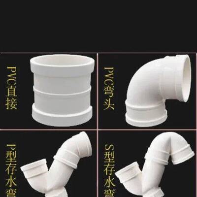 国标pvc-u排水管下水道管道110落水75雨水50污水排污upvc配件