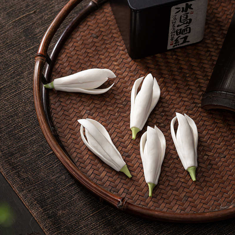 手捏陶瓷玉兰花茶搁笔架笔托茶具搁架茶道零配件,餐饮具,茶具礼盒,淘宝优惠券,粉丝福利购,淘宝优惠卷