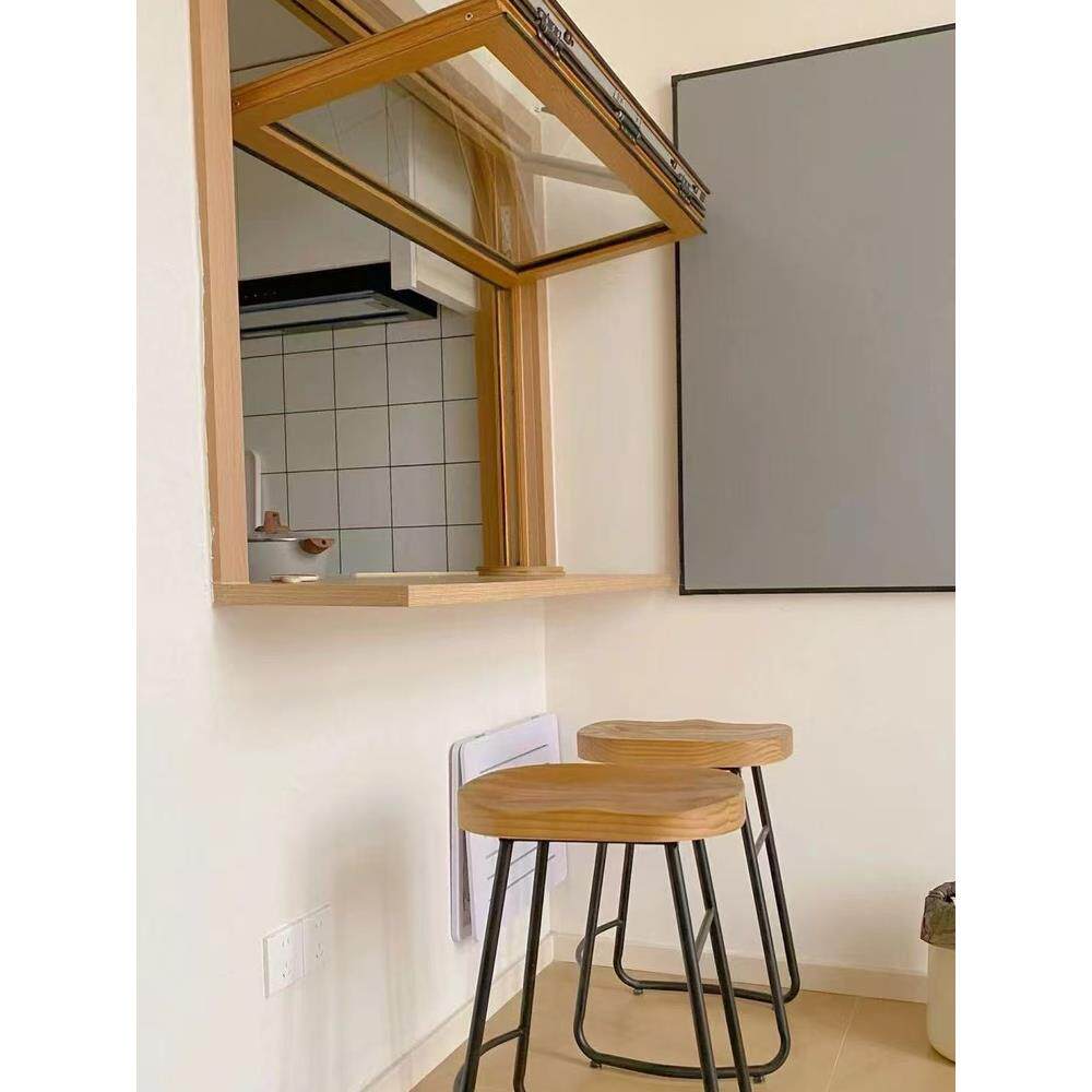 上下折叠窗厨房奶茶咖啡店铺吧台提升上翻窗左右铝合金玻璃推拉门