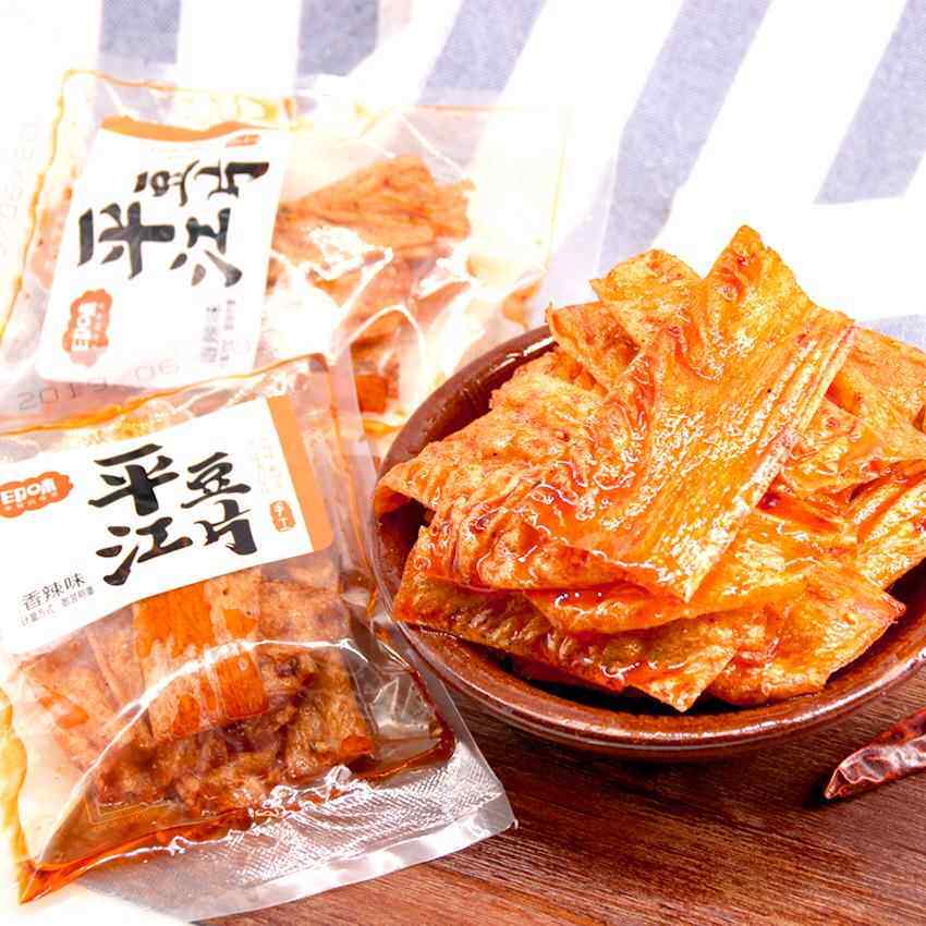 印味平江手撕豆片豆卷湖南零食特产豆腐大豆皮怀旧辣片麻辣条