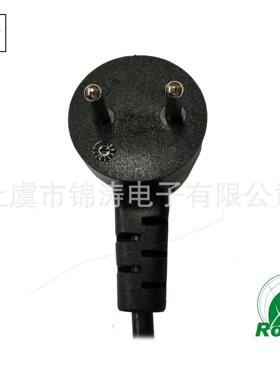 SII认证 4.4插针以色列两芯插头 H05RN-F以色列电源线插头