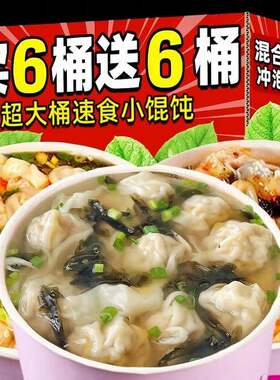 小馄饨速食整箱免煮冲泡早餐夜宵云吞鲜肉紫菜虾米抄手小吃零食品