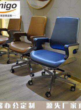 特思拉科技元素总裁办公桌董事长总经理霸道总裁意式轻奢办公台护