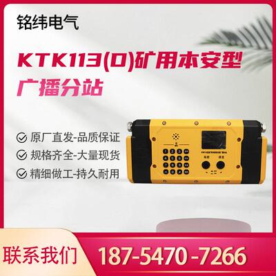 南京北路KTK113(D)矿用本质安全型广播分站矿用通信设备北路智控