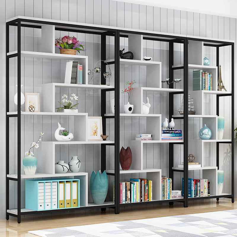 陈列书架产品办公室隔断置简约客厅柜现代多层组合物展示落地简易