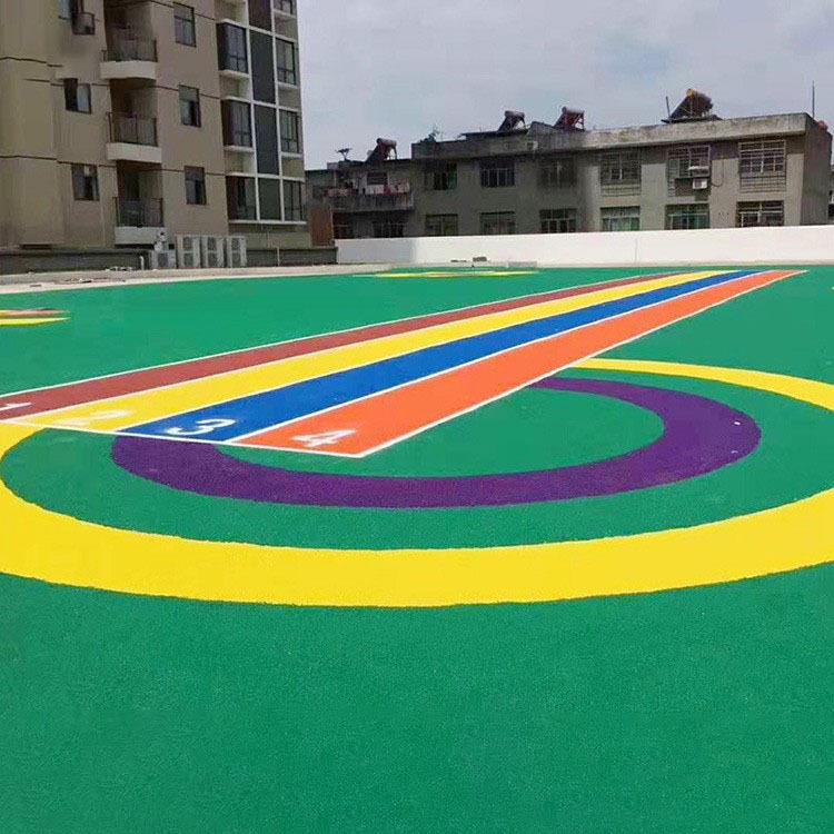 EPDM运动地学小学校球场地坪幼儿园户坪外场地895漆安装施中工