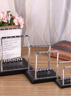 P牛顿撞球碰碰球物理摆件非永动混沌摆休闲减压礼物学生学习用品