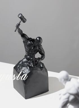 现代简约家样板房厅间书KWP房柜别墅客电厅视柜玄关摆件居展软装