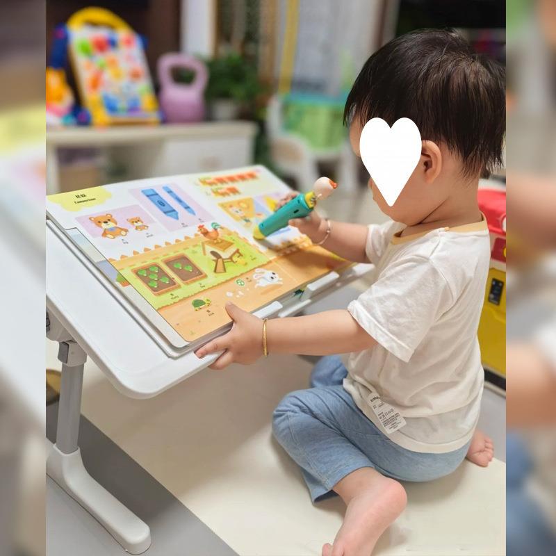 ?花生桌儿无品牌/童可叠折床上阅读桌升降蒙教宝宝学氏习桌早绘本