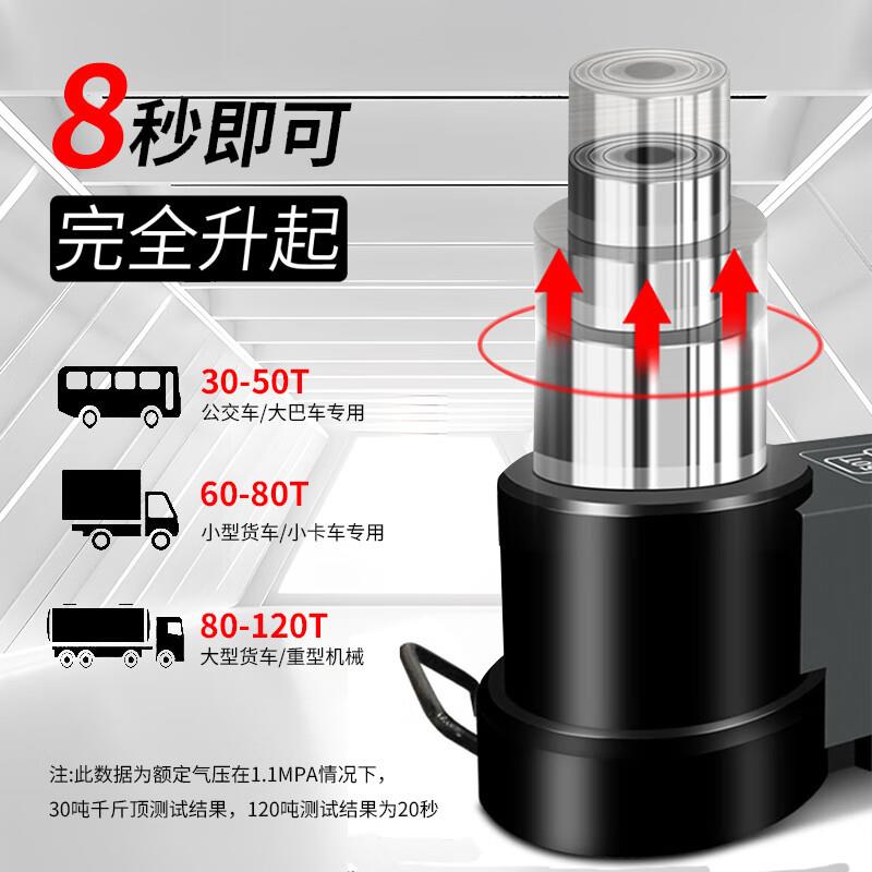 气动千斤顶 50t80T100吨120吨卧式气动液压千斤顶大车气动千斤顶
