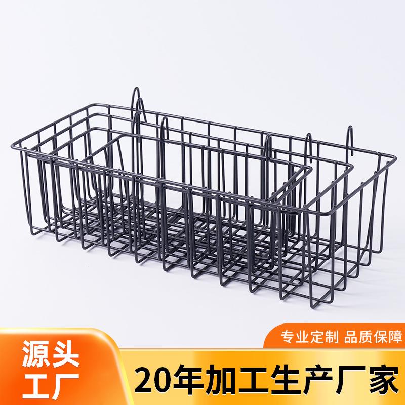 跨境亚马逊洞洞板收纳筐挂篮家庭收纳网格架配件超市货架五金挂架