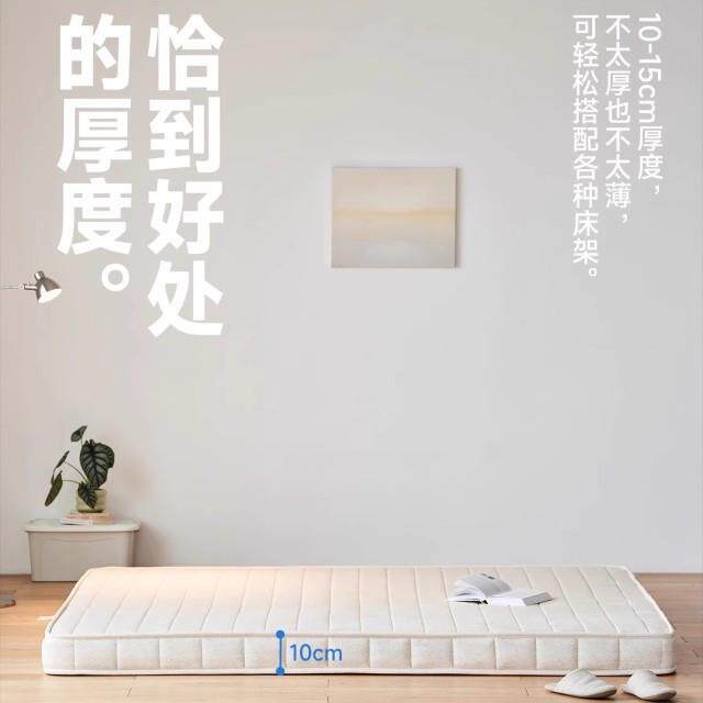 小半弹簧床垫家用10cm单人黄麻软硬护脊床垫子1.8双人席梦思软垫