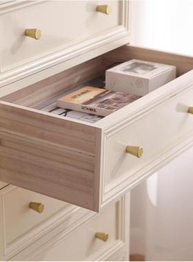 五斗柜木美厅MOZ式收纳储物柜客实靠墙玄关柜卧床室边柜白色欧式