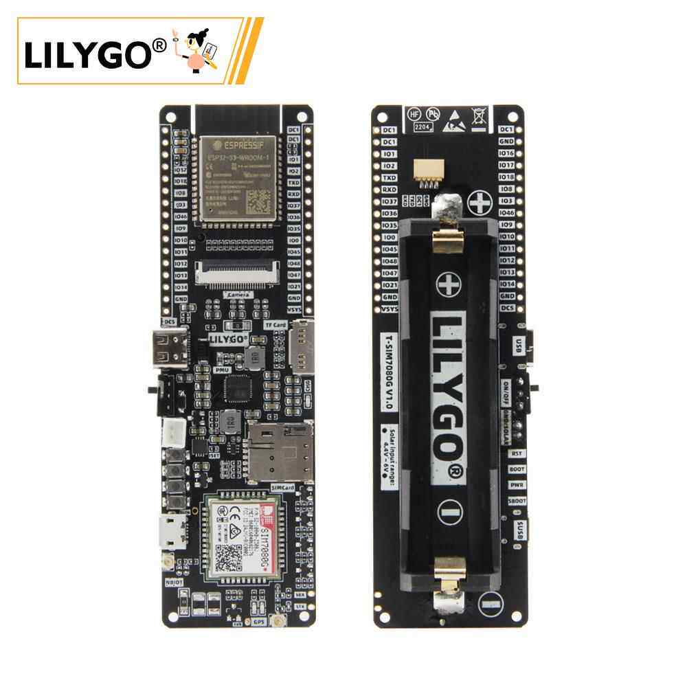 LILYGO? T-SIM7080G-S3 ESP32-S3 Cat-M&NB-IOTTF CardPMU开发板