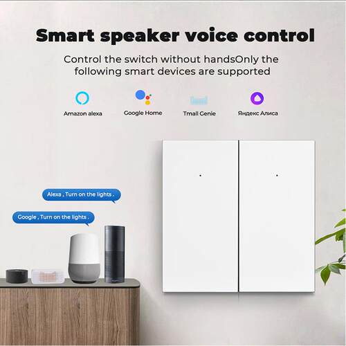 智能Matter按键开关支持Alexa Google Home远程控制可接单火 零火