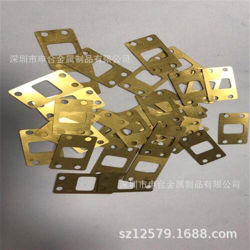 专业生产h59黄铜板料 黄铜片 打孔 折弯 激光精密切割 黄铜平垫片