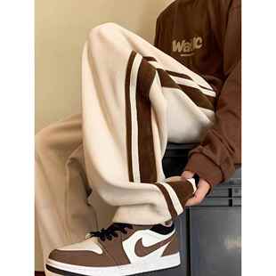 子男秋冬阔腿运动宽松直筒休闲裤 BIAS条纹灯芯绒裤 neith 潮牌it