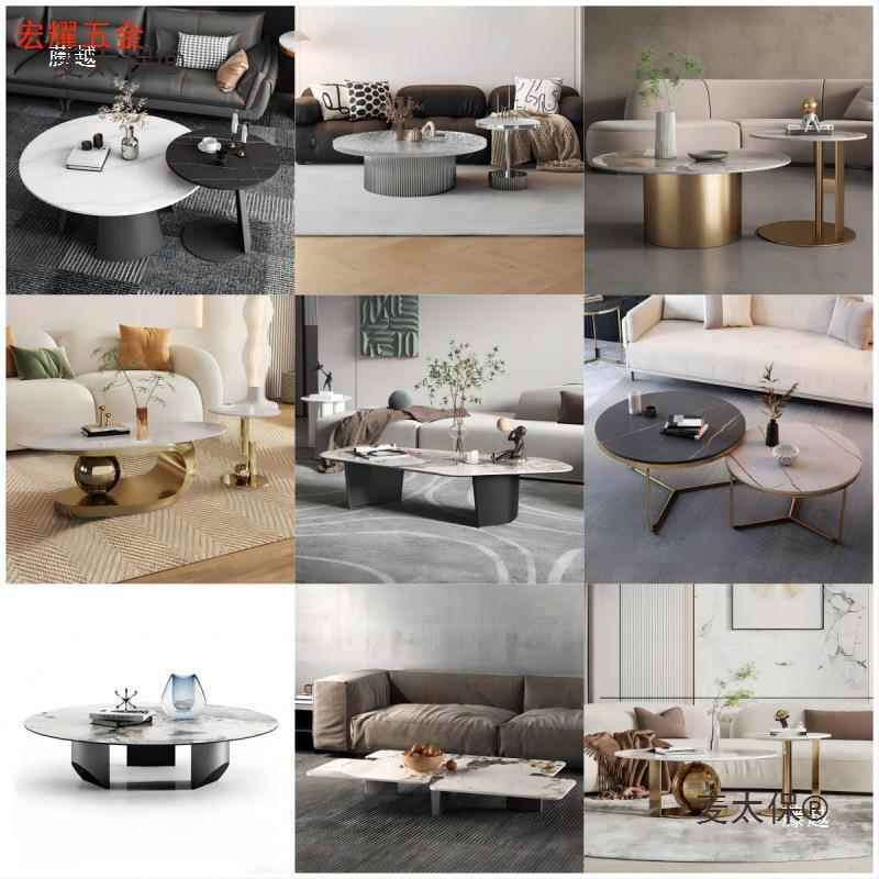 轻奢大理石桌大石腿方桌岩板太支架奢石餐桌腿不锈钢餐台脚底座镜