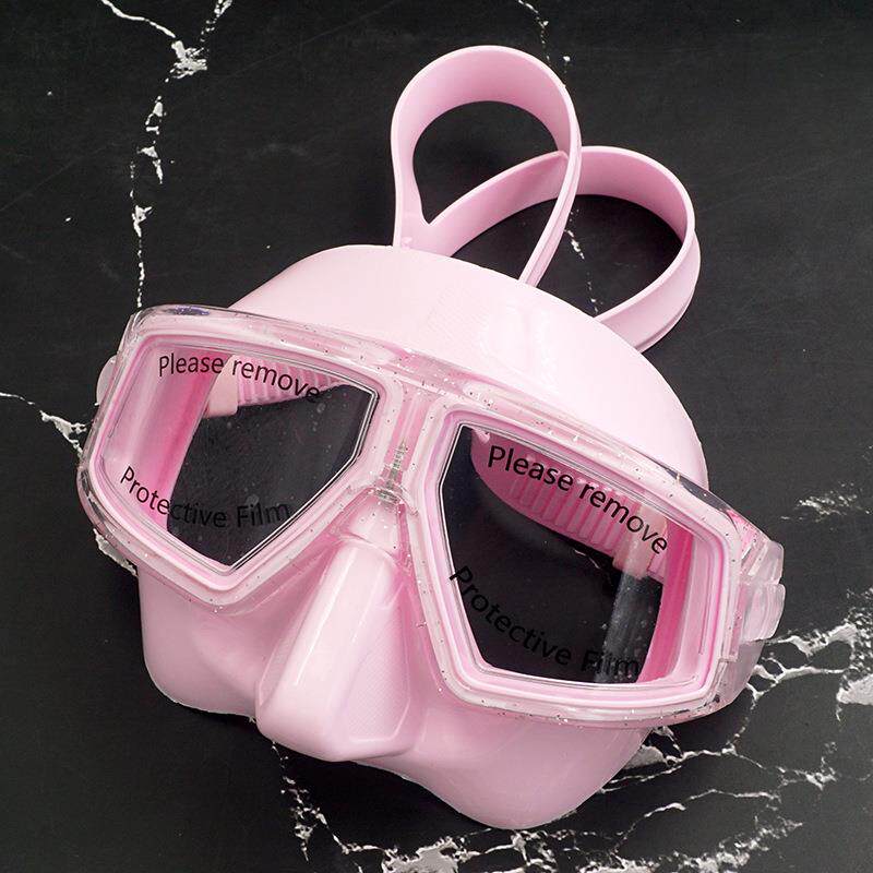 自由潜面镜潜水镜 水肺深潜浮潜眼镜大视野低容积 大神款面罩套装