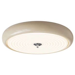 法式 奶油书房台灯灯中古阳衣帽复古风玻璃卧室间吸顶灯护眼玄关