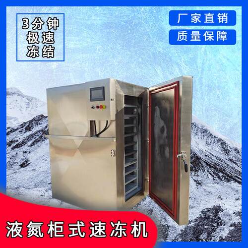 商用液氮速冻机零下80度液氮柜包子三文鱼帝王蟹液氮速冻机