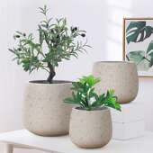 厂家水泥花盆圆形酒场杯水泥花盆状镁泥花阳台庭院别墅商工手盆镁