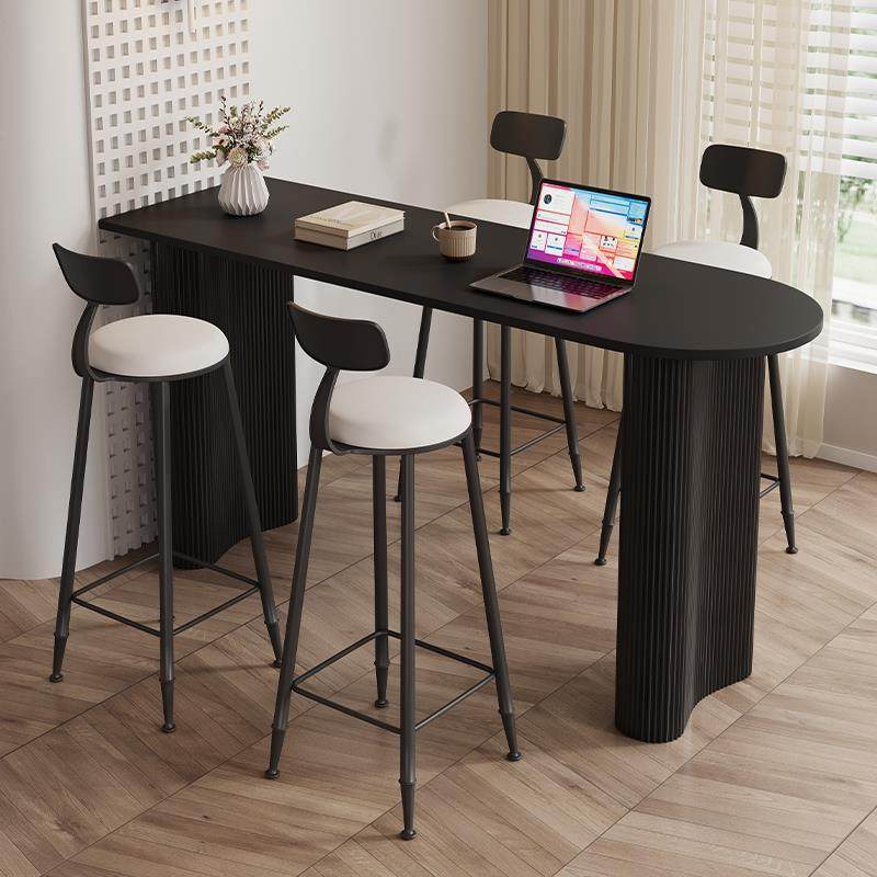 现代简约纯黑岩板吧台桌家用客厅厨房边隔断吧台桌阳台靠墙高脚桌,住宅家具,吧台,淘宝优惠券,粉丝福利购,淘宝优惠卷