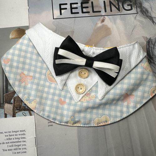 狗狗绅士围嘴围巾宠物猫咪口水兜口水巾比熊犬泰迪柯基法斗宠物