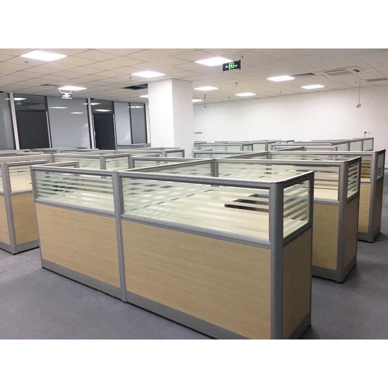 位北京办桌公家拐具职员办BGZ-100公椅四人位员工卡座屏风角L形办