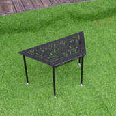 可拆卸拼接组合野炊铸铁火户外桌露营餐桌防菱形桌可六角围高温