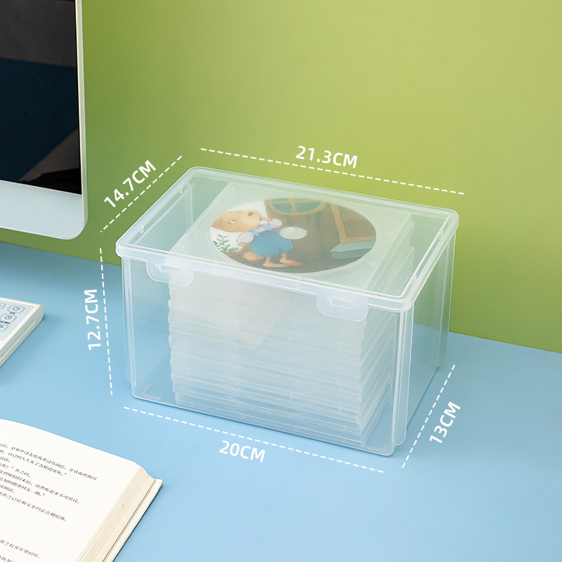 dvd透明收纳收纳翻盖大号首饰盒