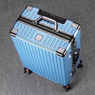 正品行李箱男女拉杆箱202箱3旅铝新款框万向轮子登机皮箱行箱20寸