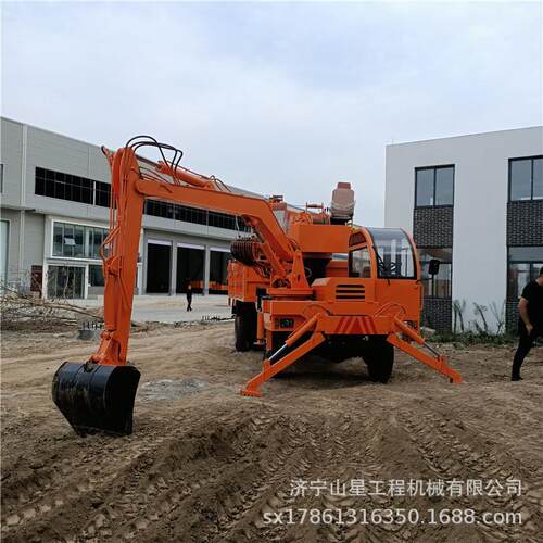 四缸六缸柴油吊挖一体机挖深5米吊重8吨随车挖可加装钻杆促销款