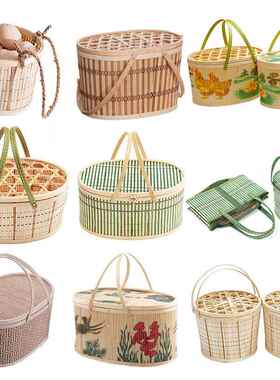 土产鸡蛋竹篮，土产竹篮，土产竹篮，大闸蟹果，土产特产竹篮，0.