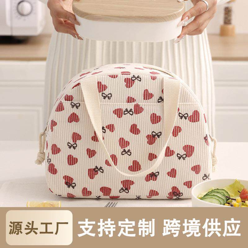 中号饭盒袋手提便当包上班用加厚保温保鲜饭盒袋子铝箔防水便当包